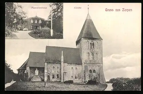 AK Zarpen, Kirche und Pastorenhaus