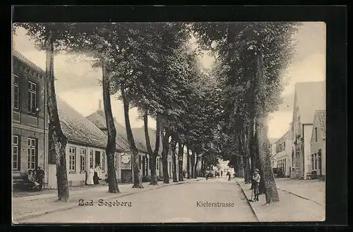 AK Bad Segeberg, Partie in der Kielerstrasse