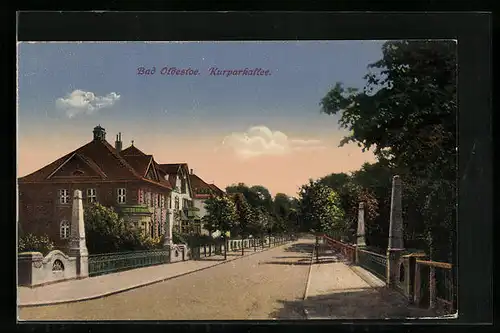 AK Bad Oldesloe, Partie in der Kurparkallee