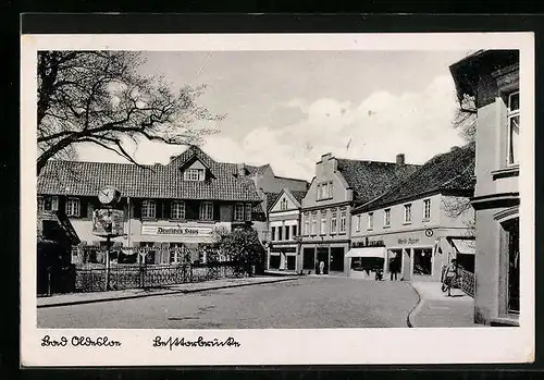 AK Bad Oldesloe, Besttorbrücke mit Gasthaus Deutsches Haus