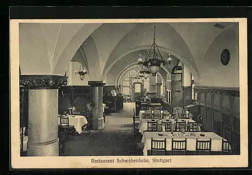 AK Stuttgart, Restaurant Schwabenbräu, Friedrich-Str. 35