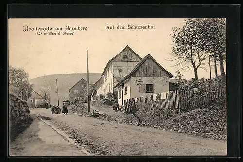 AK Brotterode am Inselberg, Auf dem Schützenhof