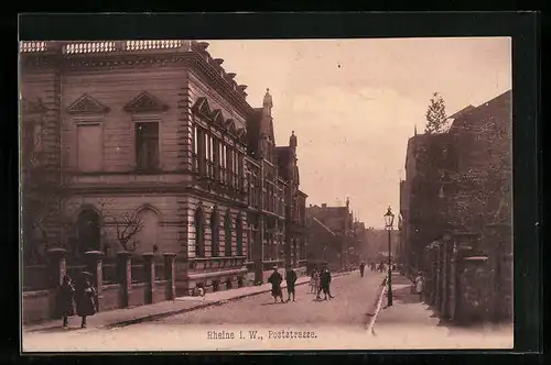 AK Rheine i. W., Partie in der Poststrasse