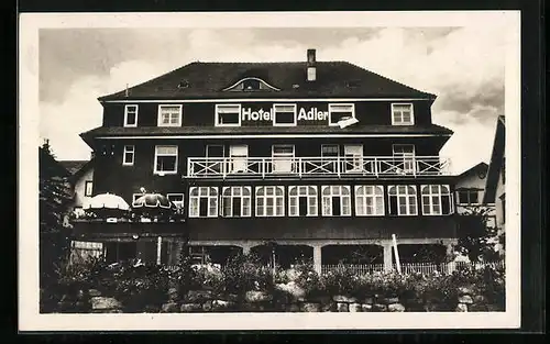 AK St. Georgen im Schwarzwald, Hotel goldener Adler, Bes. Otto Braun
