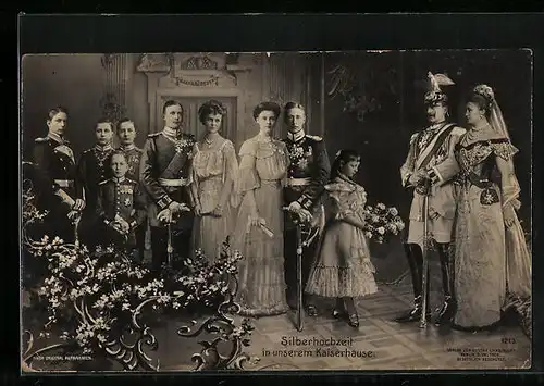 AK Silberhochzeit im Kaiserhause