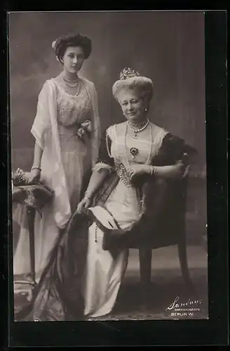 AK Kaiserin Auguste Victoria und Kronprinzessin Cecilie