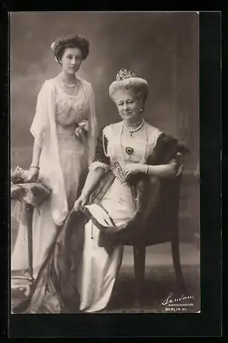 AK Kaiserin Auguste Victoria und Kronprinzessin Cecilie