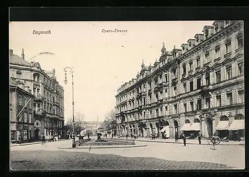AK Bayreuth, Ansicht der Opern-Strasse