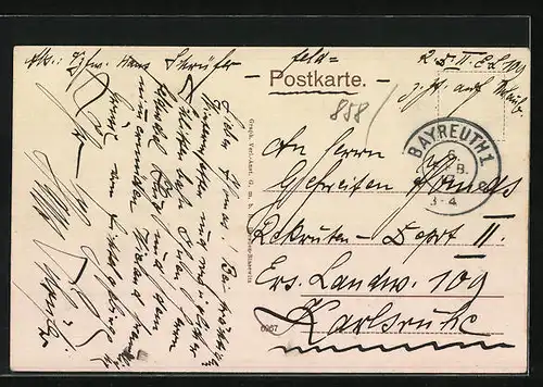 AK Bayreuth, Ansicht der Opern-Strasse