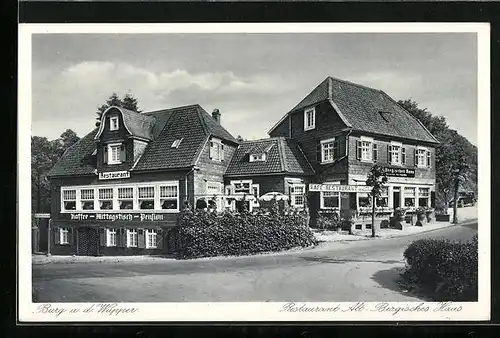 AK Burg a. d. Wupper, Restaurant Alt-Bergisches Haus