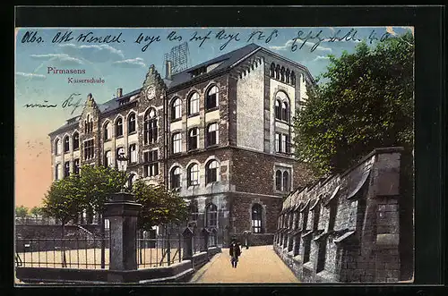 AK Pirmasens, Blick auf die Kaiserschule