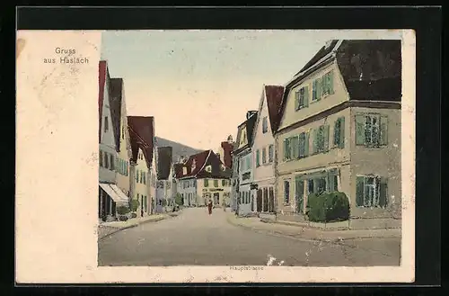 AK Haslach, Blick auf die Hauptstrasse