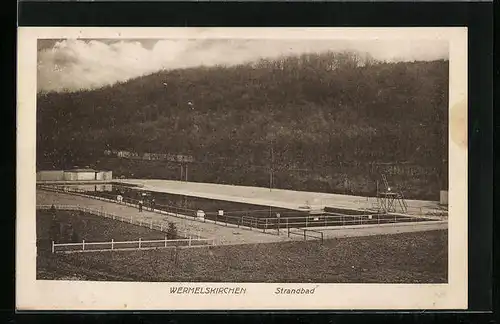 AK Wermelskirchen, Blick auf Strandbad