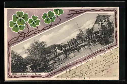 AK Oldesloe, Partie a. d. Trave