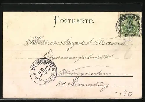 AK Stuttgart, Ansicht Friedrichsbau