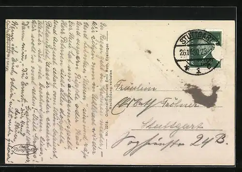 AK Uhlbach, Partie beim Rathaus