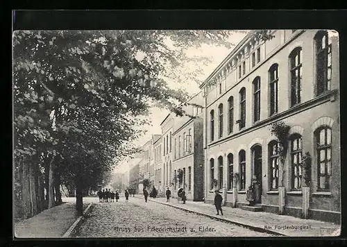 AK Friedrichstadt a. Eider, Am Fürstenburgwall
