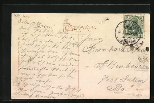 AK Müllheim i. B., Partie an der Infanteriekaserne