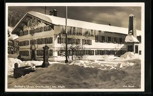 AK Oberstaufen i. bay. Allgäu, Gasthof z. Löwen, Inh.: Jos. Rosner