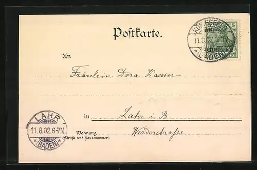 AK Königsfeld, Strassenpartie im Ort