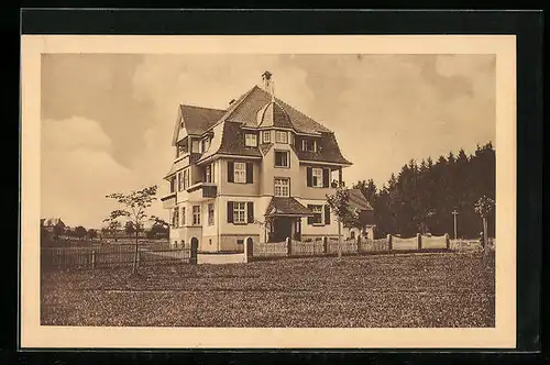 AK Königsfeld i. Schw., Müttererholungsheim Sonnenhaus mit Garten