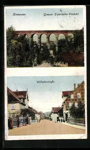 AK Kreiensen, Greener Eisenbahn-Viadukt, Wilhelmstrasse