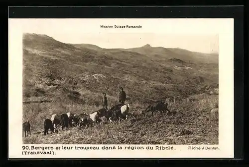 AK Transvaal, Bergers et leur troupeau dans la region du Ribolé