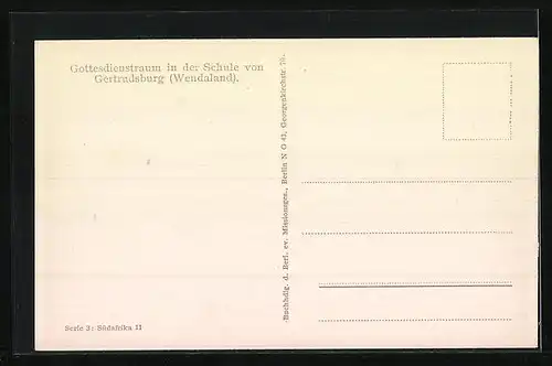 AK Gertrudsburg, Gottesdienstraum in der Schule