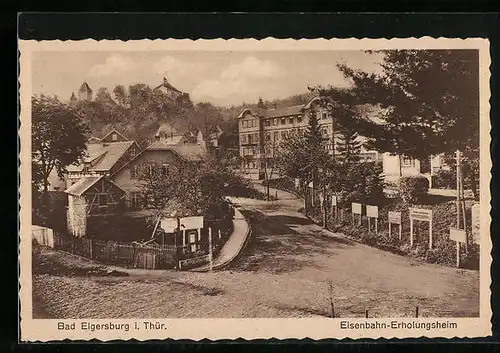 AK Bad Elgersburg i. Thür., Eisenbahn-Erholungsheim