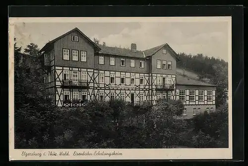 AK Elgersburg i. Thür. Wald, Eisenbahn-Erholungsheim