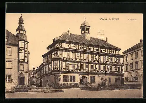 AK Vacha a. Werra, Blick auf das Rathaus