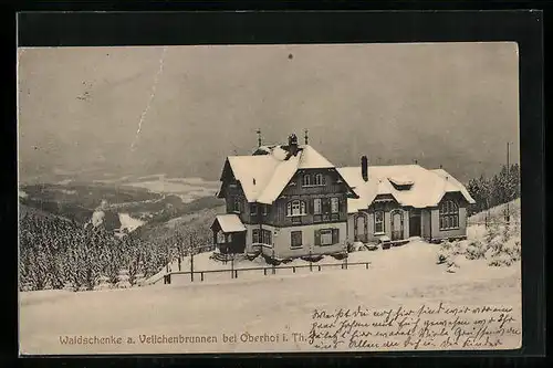 AK Oberhof i. Th., Waldschenke a. Veilchenbrunnen