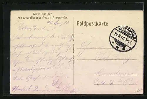 AK Appenweier, Ortsansicht mit Fluss