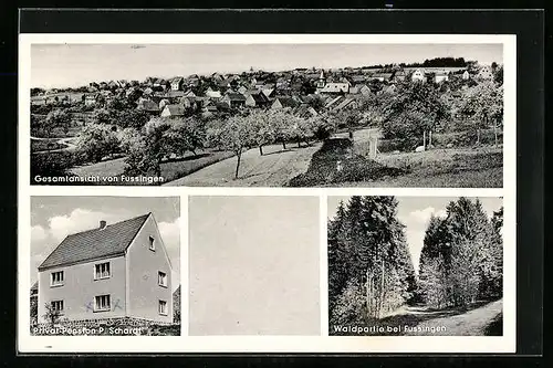 AK Fussingen /Kr. Limburg, Privat-Pension Paula Schardt, Gesamtansicht