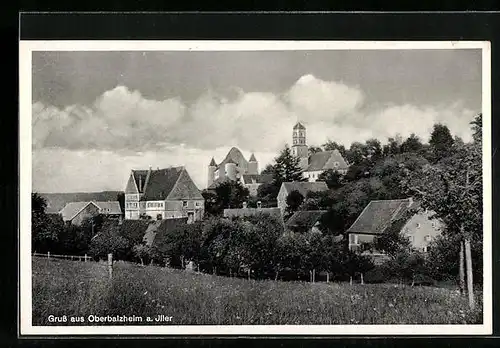 AK Oberbalzheim a. Iller, Ortsansicht mit Gebäuden