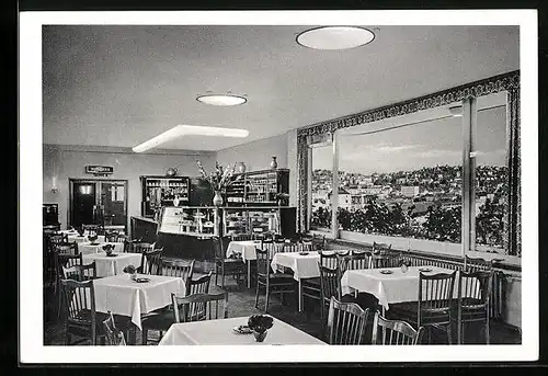 AK Stuttgart, Höhen-Restaurant im Kaufhaus Union