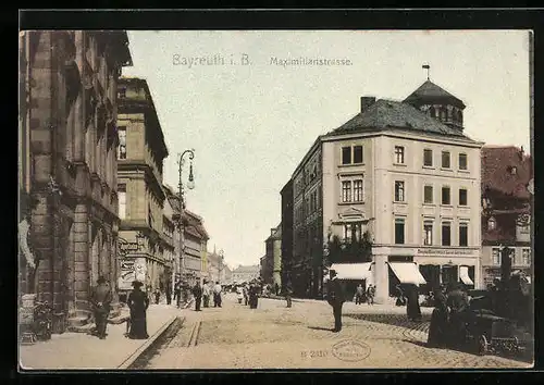 AK Bayreuth i. B., Partie in der Maximilianstrasse