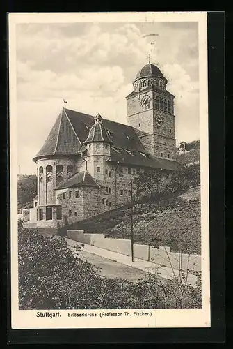 AK Stuttgart, Partie an der Erlöserkirche