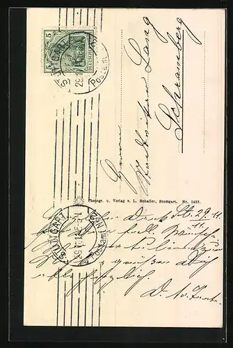 AK Stuttgart, Partie an der Erlöserkirche