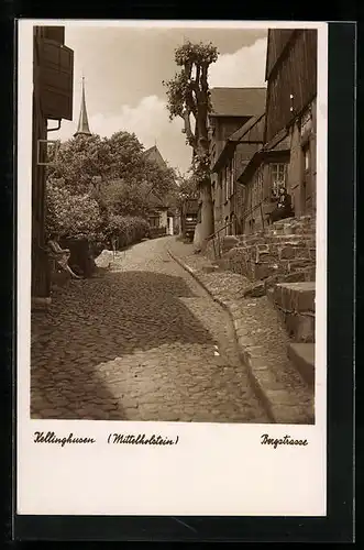 AK Kellinghusen /Mittelholstein, Partie in der Bergstrasse