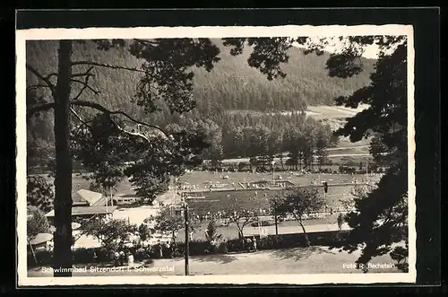 AK Sitzendorf i. Schwarzatal, Blick auf ein Schwimmbad