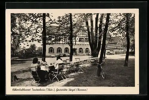 AK Tautenhain /Thür., Gaststätte Sörgel (Kanone)