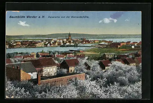 AK Werder a. H., Panorama von der Bismarckhöhe