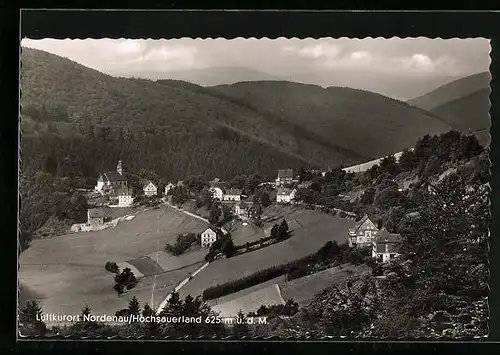 AK Nordenau i. Hochsauerland, Gesamtansicht aus der Vogelschau