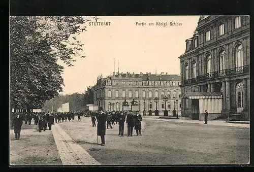 AK Stuttgart, Partie am Königl. Schloss
