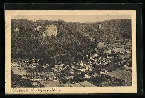 AK Eybach b. Geislingen, Totalansicht aus der Vogelschau