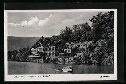 AK Bad Kösen, Saalepartie mit Loreley