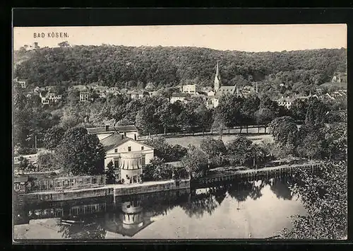AK Bad Kösen, Totalansicht aus der Vogelschau
