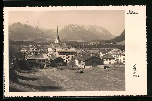 AK Kössen, Ortsansicht mit Kirche