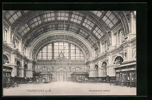 AK Frankfurt a. M., Hauptbahnhof Vestibül